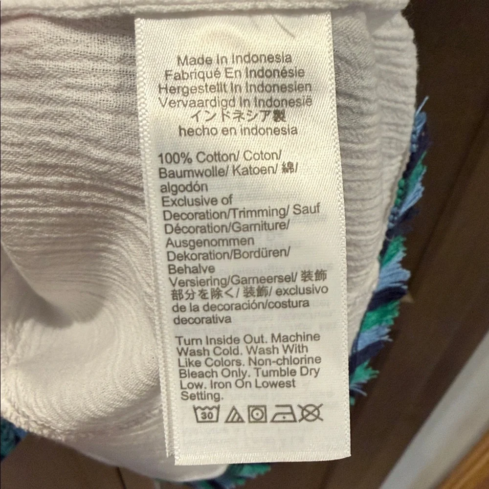 J. Crew Women’s XS Fringe Cotton Gauze Beach Tunic
